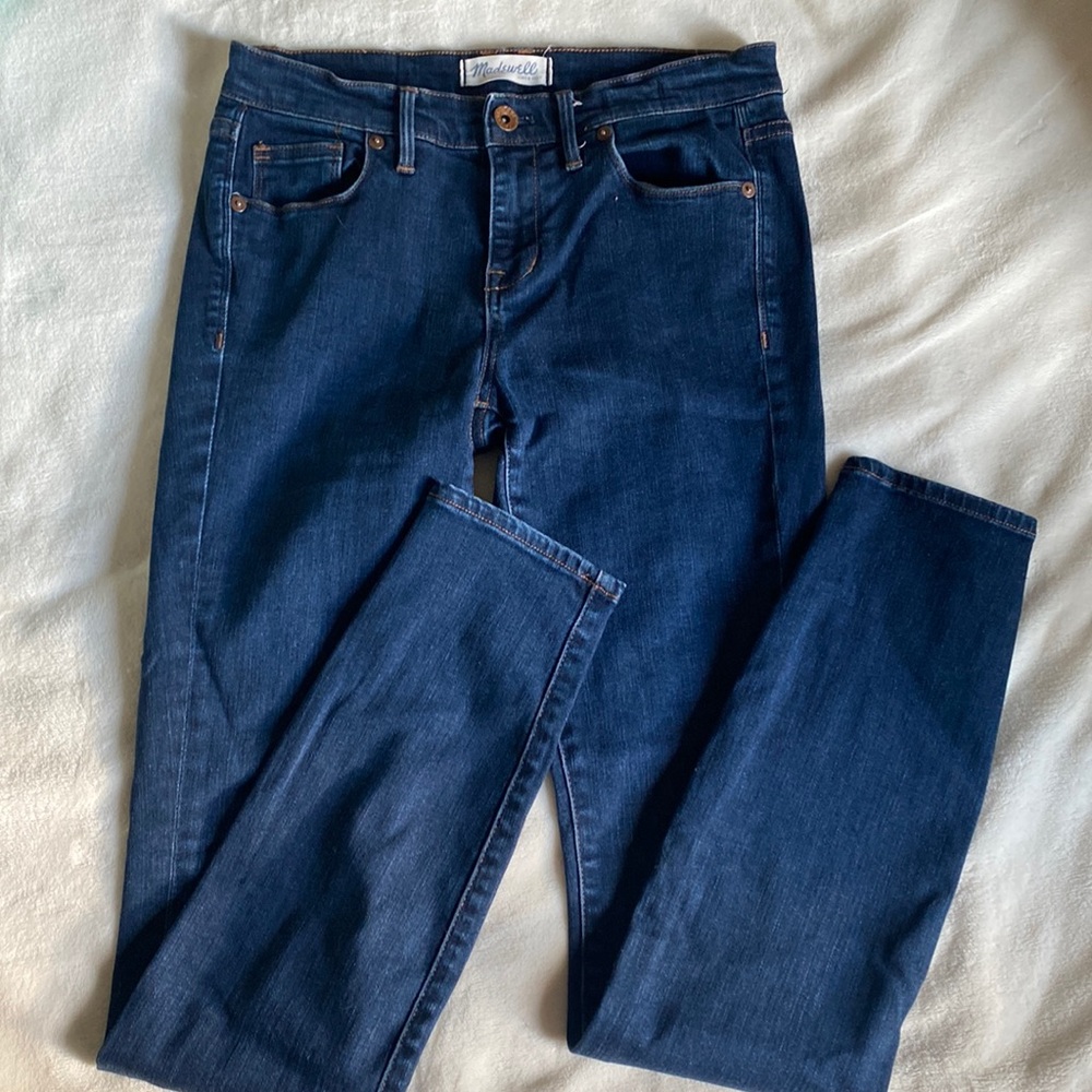 MadeWell women’s jeans mid rise dark blue jeans size 27